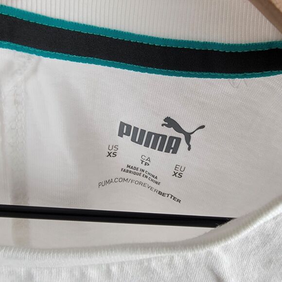 Puma Mercedes AMG Petronas T Shirt Mens XS Formula 1 F1 White EUC - Picture 6 of 9